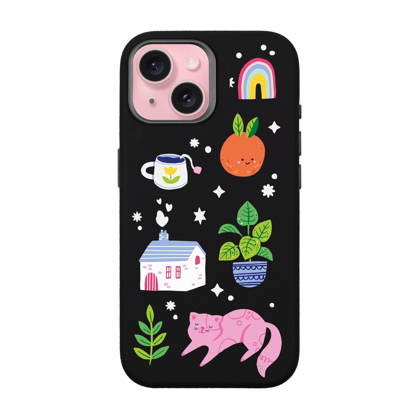 FRESH SPRING-iPhone 15 Leather Premium Kılıf MagSafe Özellikli
