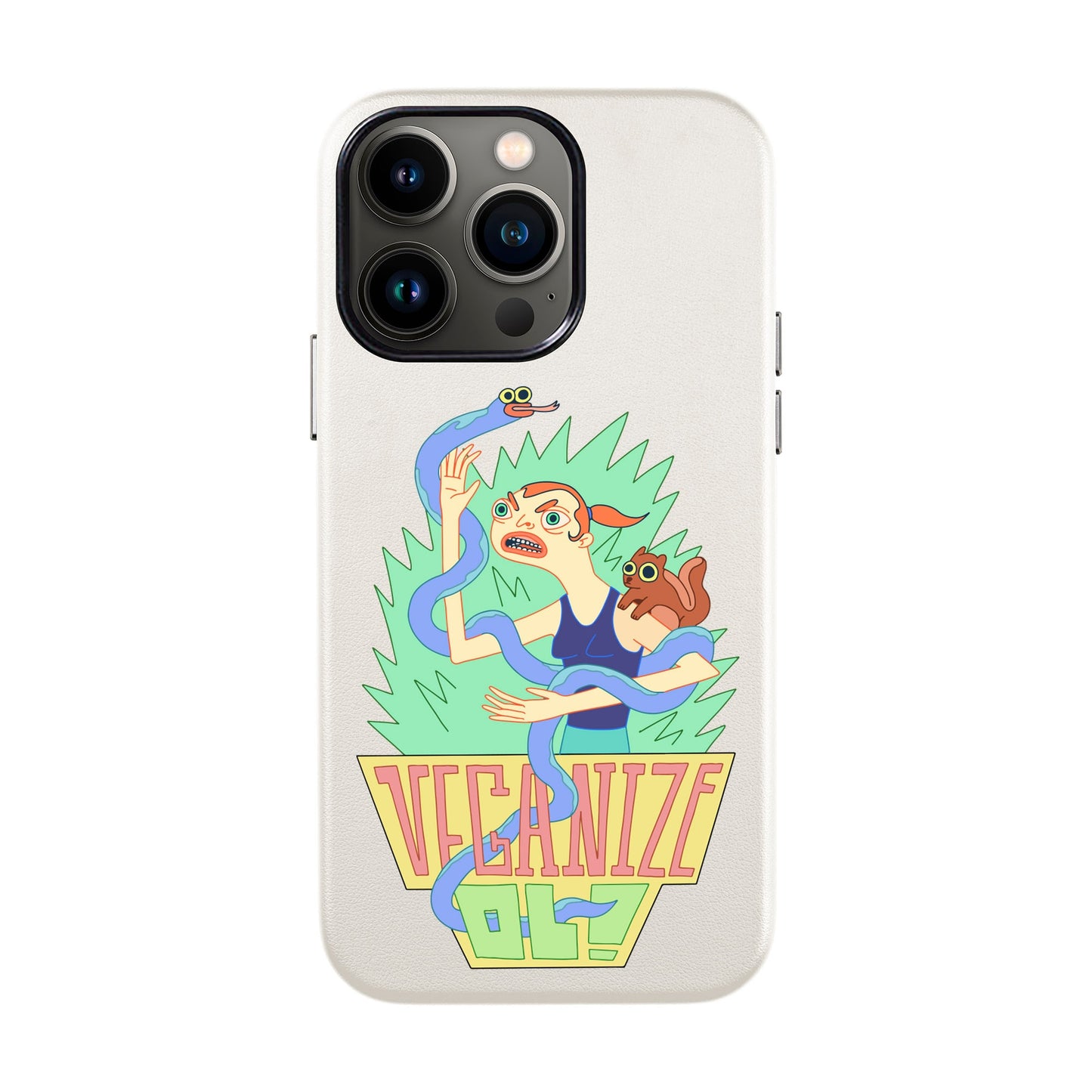 VEGANİZE-iPhone 13 Pro Max Leather Kılıf