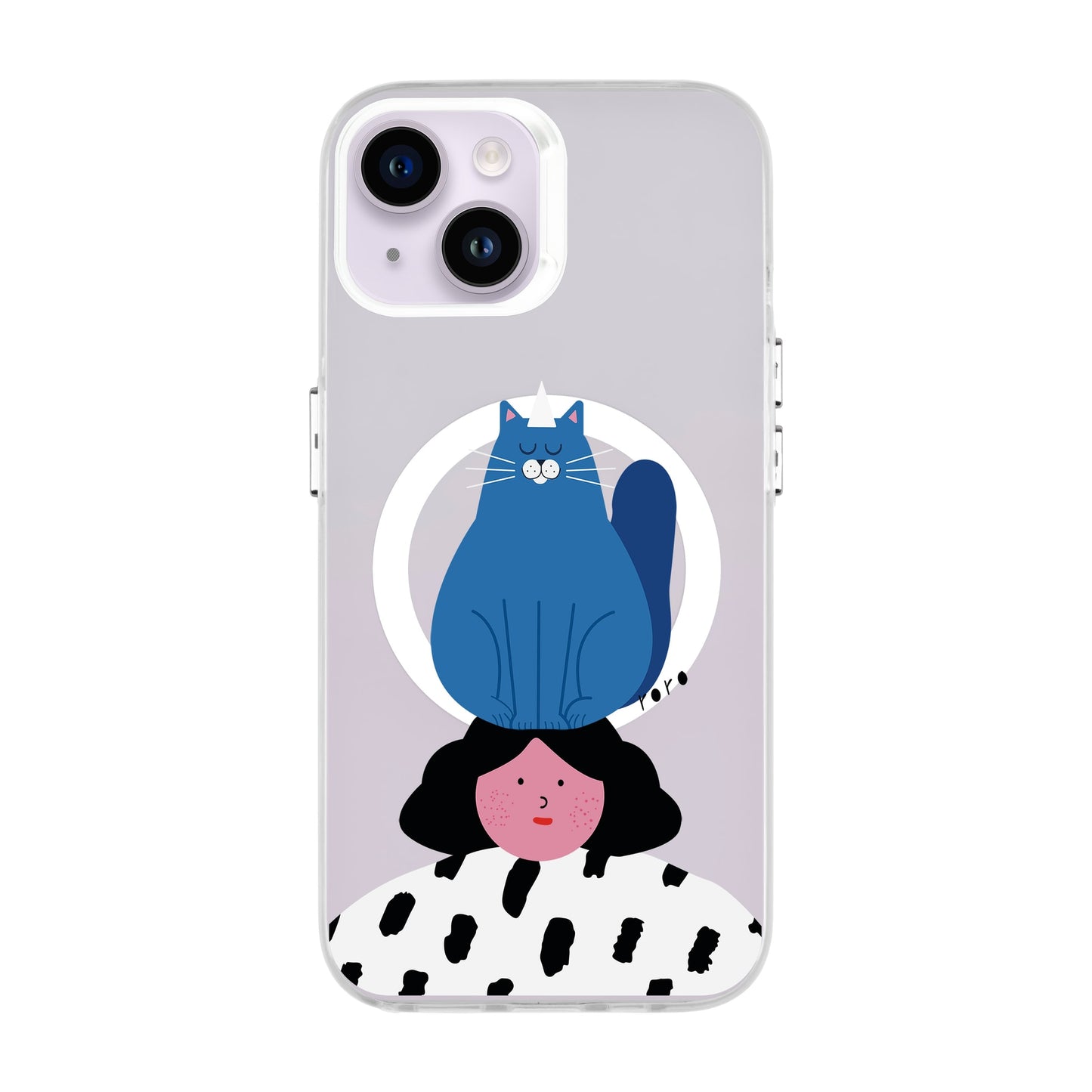 NAUGHTY CAT-iPhone 14 Hold Kılıf MagSafe Özellikli