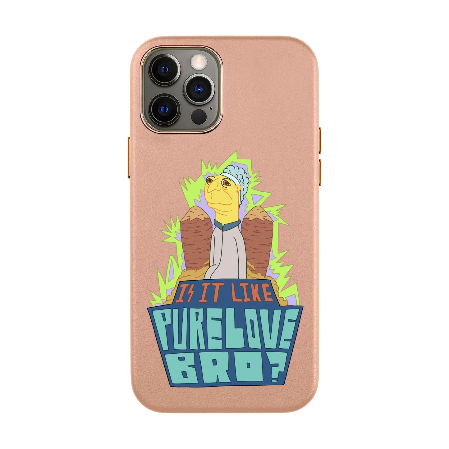 PURE LOVE-iPhone 12 Pro Max Leather Kılıf