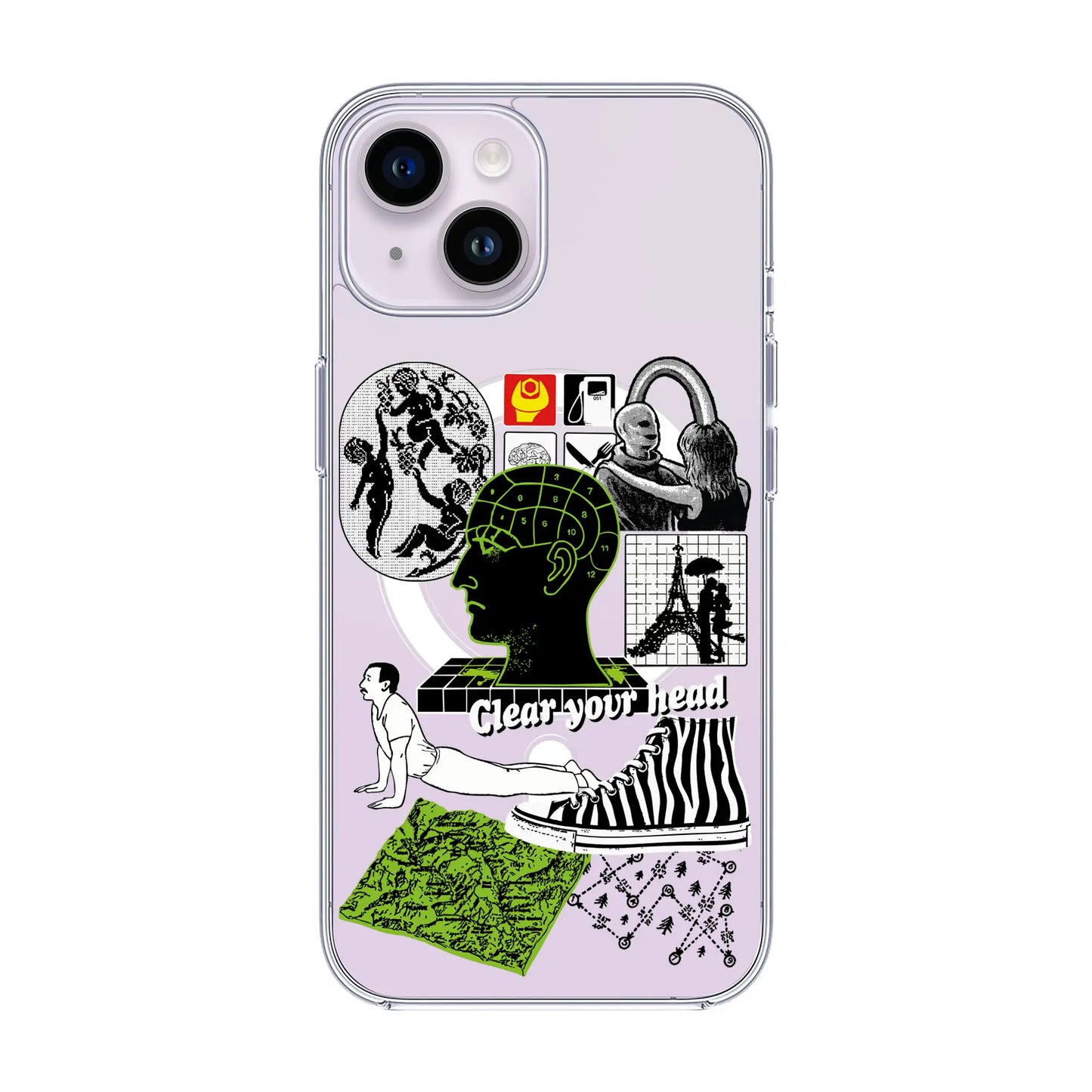 CLEAR YOUR HEAD-iPhone 14 Solid Kılıf MagSafe Özellikli