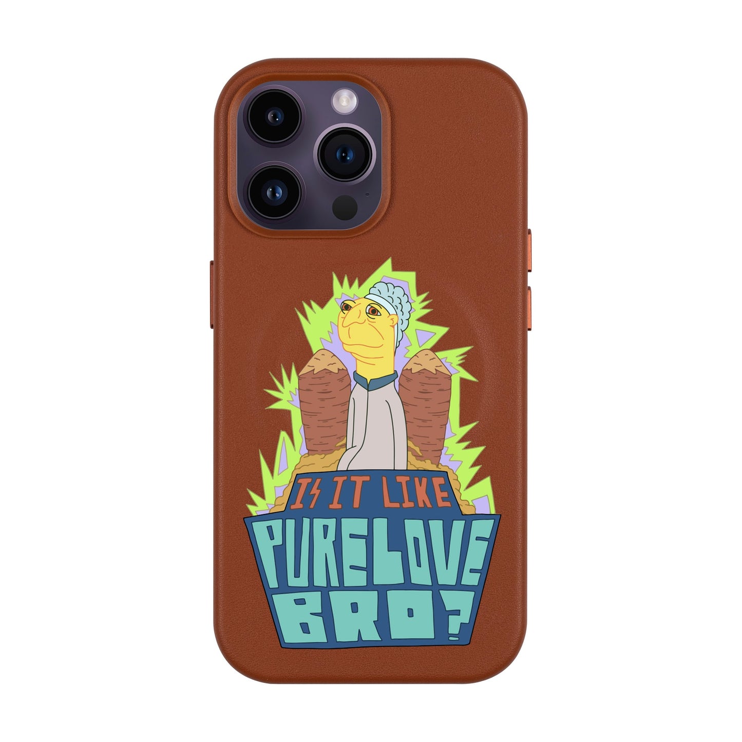 PURE LOVE-iPhone 14 Pro Max Leather Kılıf MagSafe Özellikli