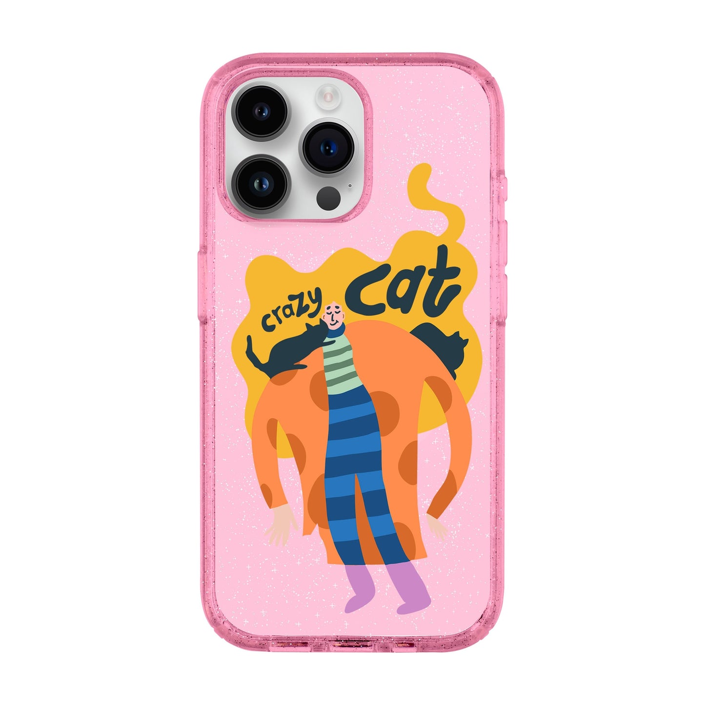 CRAZY CAT-iPhone 14 Pro Max Shiny Kılıf MagSafe Özellikli