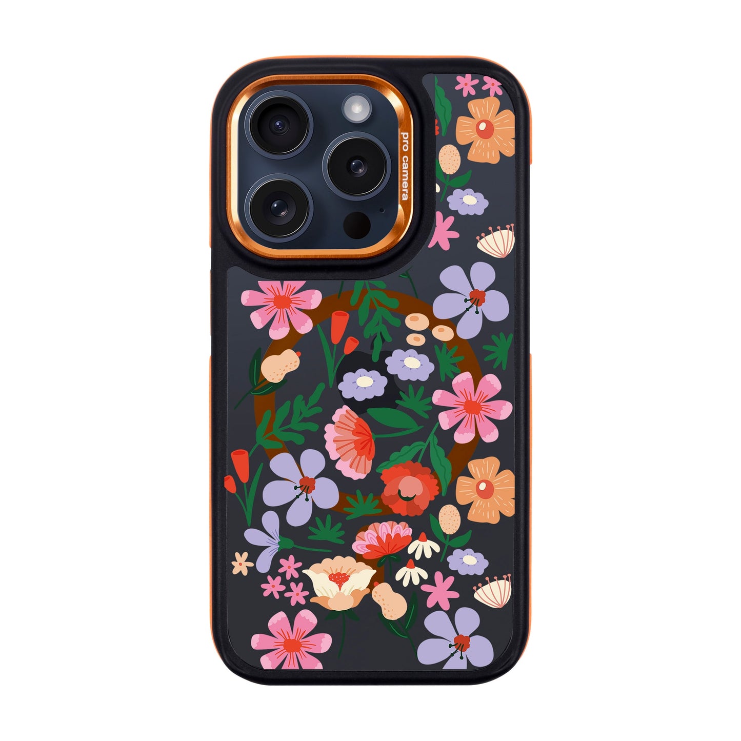 GRACIOUS-iPhone 15 Pro Dark Kılıf MagSafe Özellikli