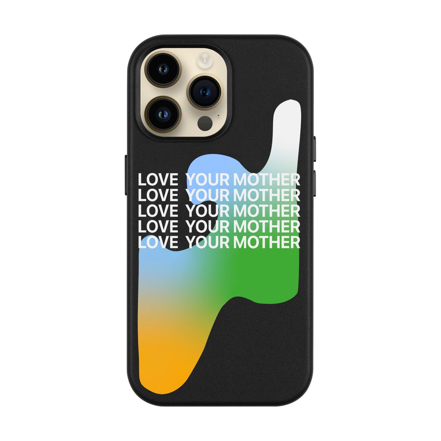 LOVE YOUR MOTHER-iPhone 14 Pro Max Leather Kılıf MagSafe Özellikli