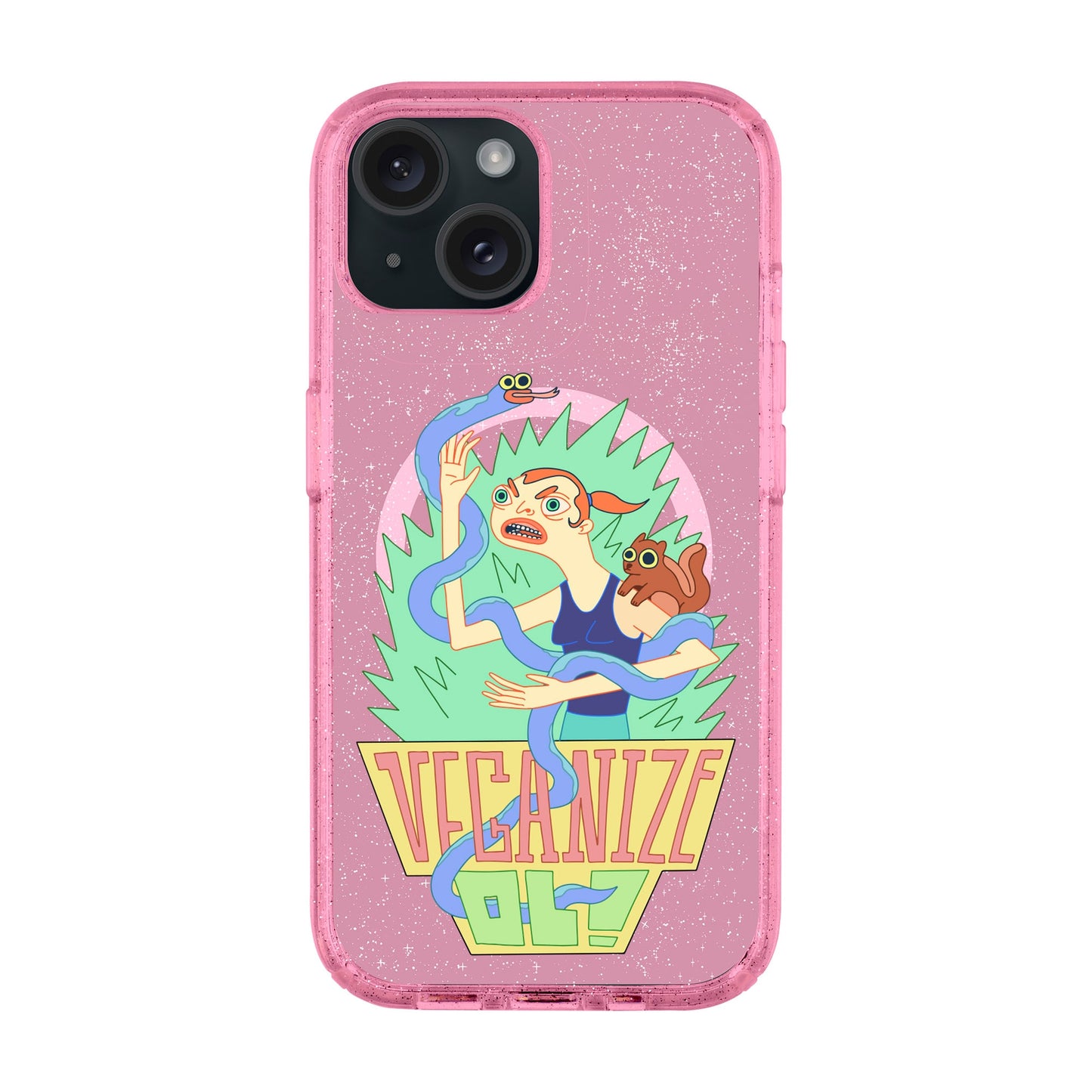 VEGANİZE-iPhone 15 Plus Shiny Kılıf MagSafe Özellikli