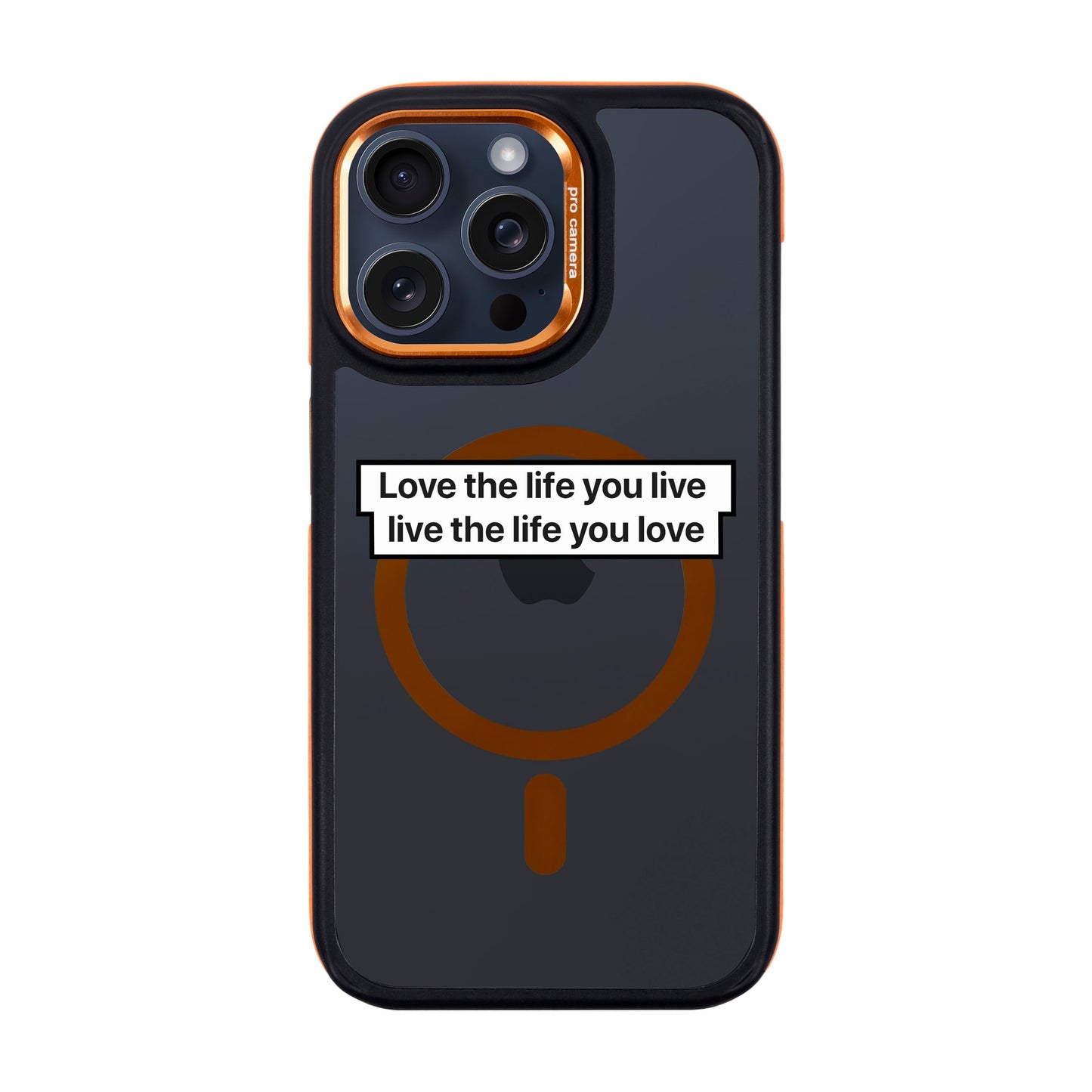 LOVE THE LIFE-iPhone 15 Pro Max Dark Kılıf MagSafe Özellikli