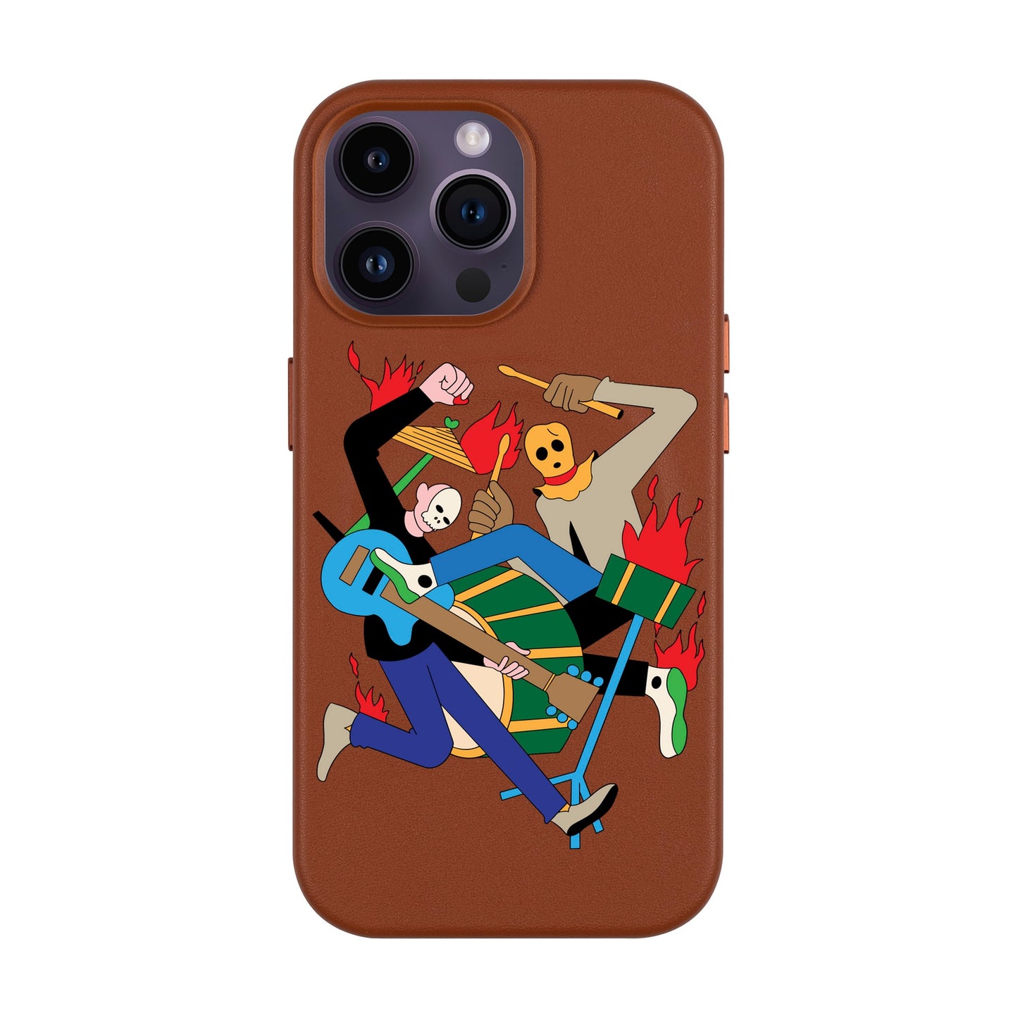 MONSTER MASH-iPhone 14 Pro Max Leather Kılıf MagSafe Özellikli