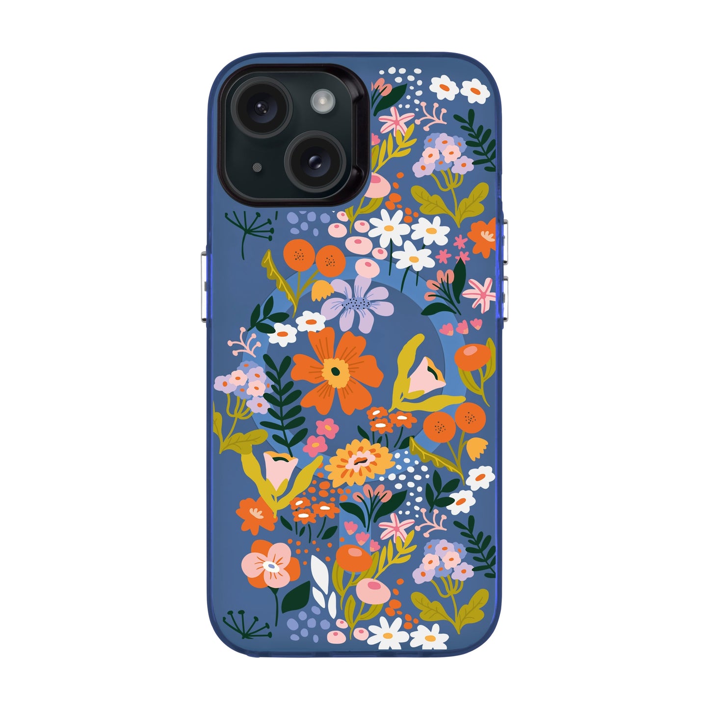 FLOWER-iPhone 15 Hold Kılıf MagSafe Özellikli