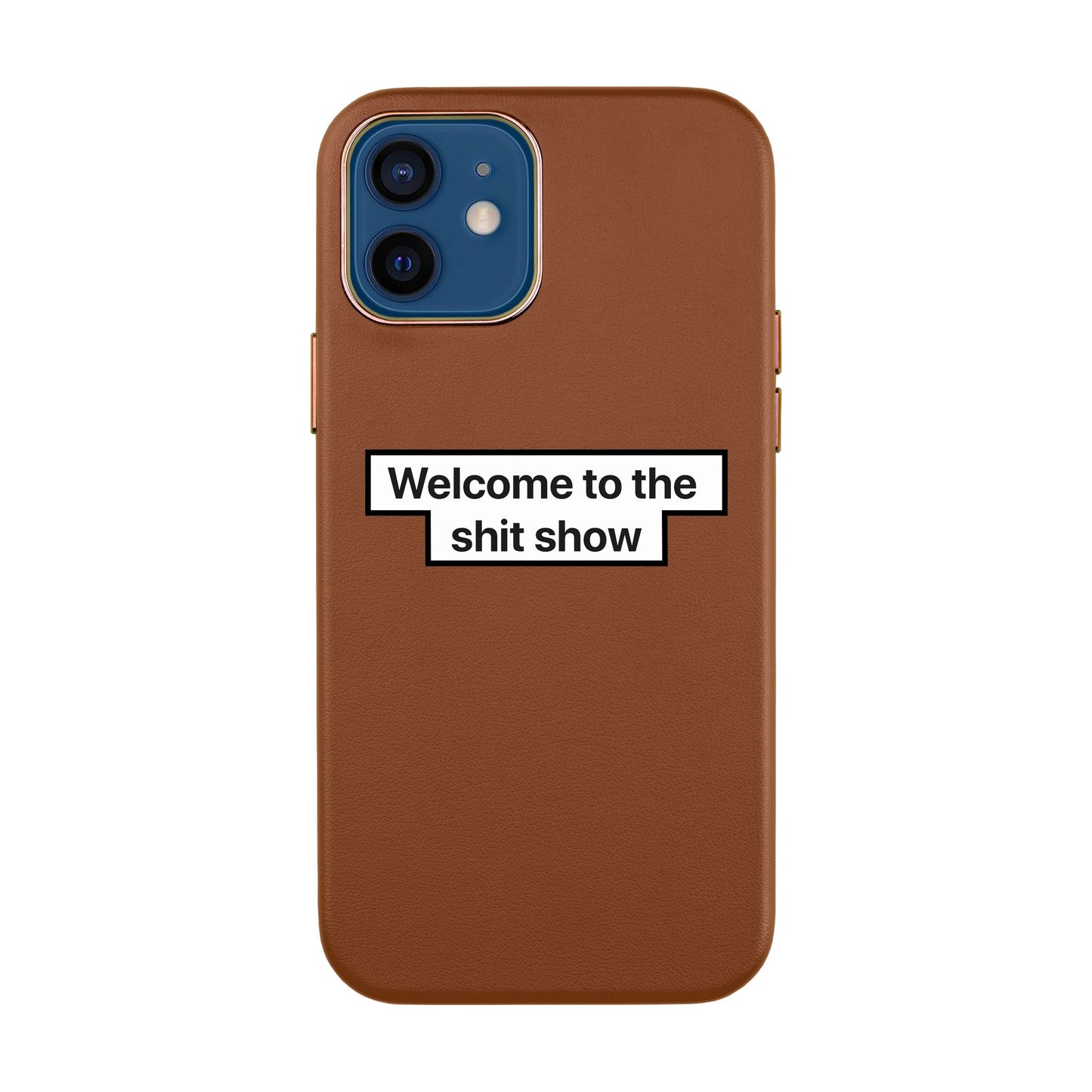 WELCOME-iPhone X / Xs Leather Kılıf
