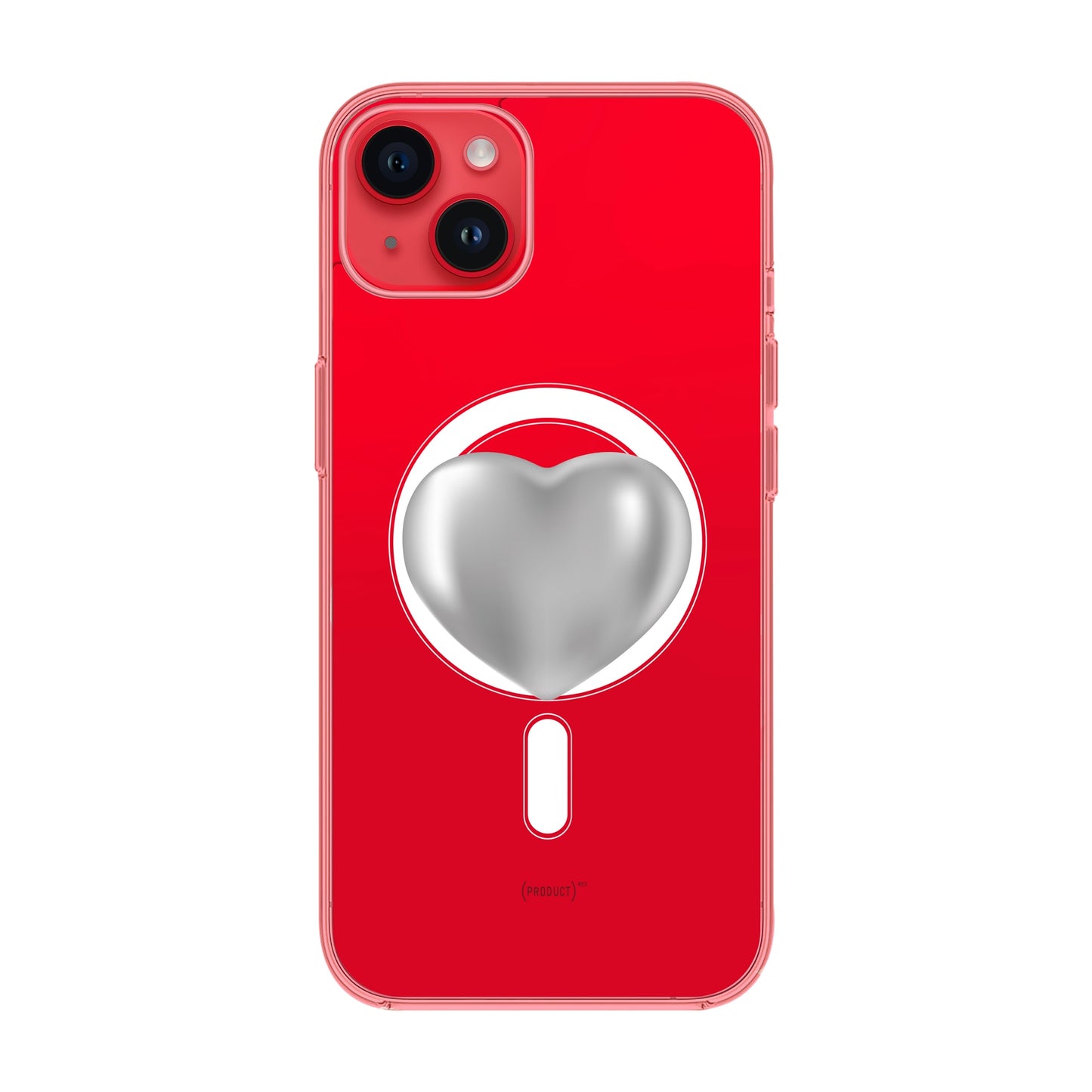 SILVER HEART-iPhone 14 Plus Solid Kılıf MagSafe Özellikli