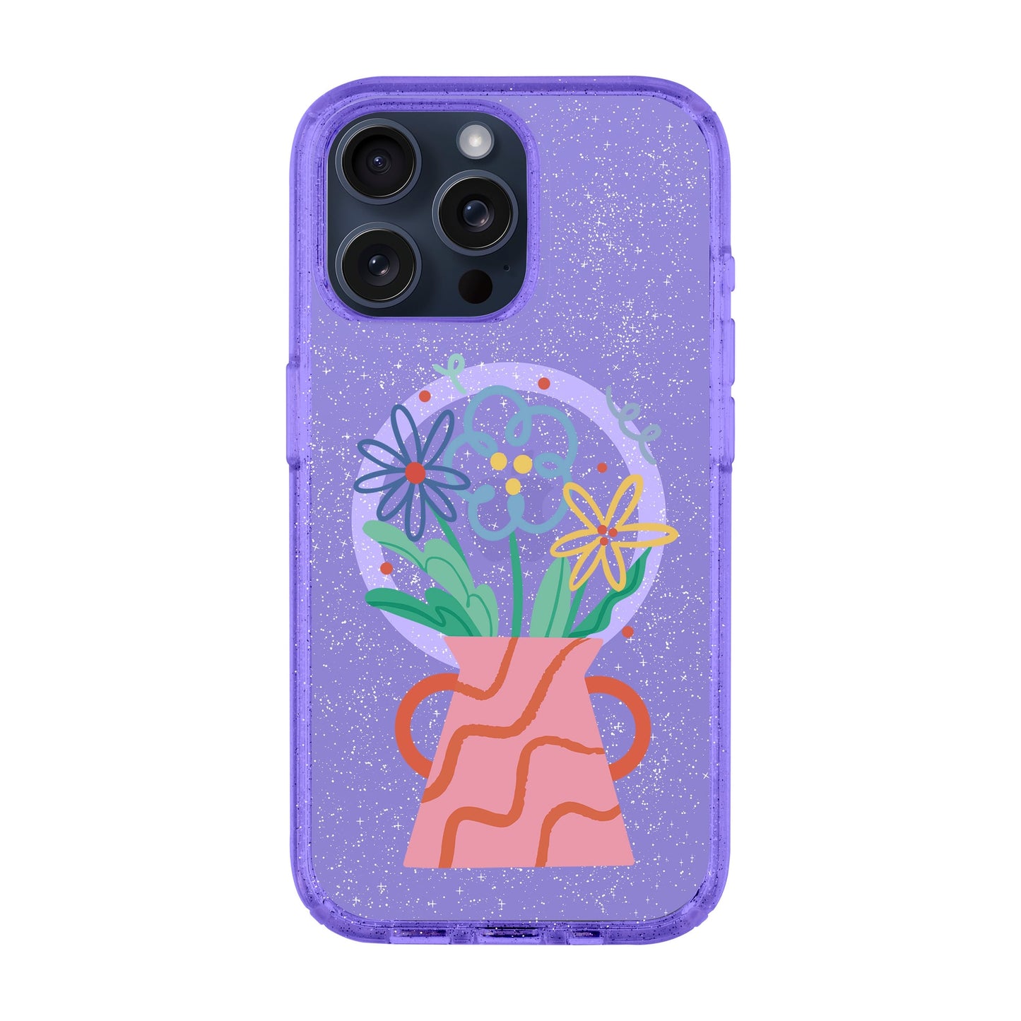 PINK VASE-iPhone 15 Pro Max Shiny Kılıf MagSafe Özellikli