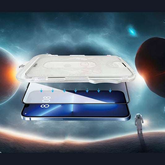 NEW-iPhone 12 Pro Max Kolay Kurulum 5D Magic Cam Ekran Koruyucu