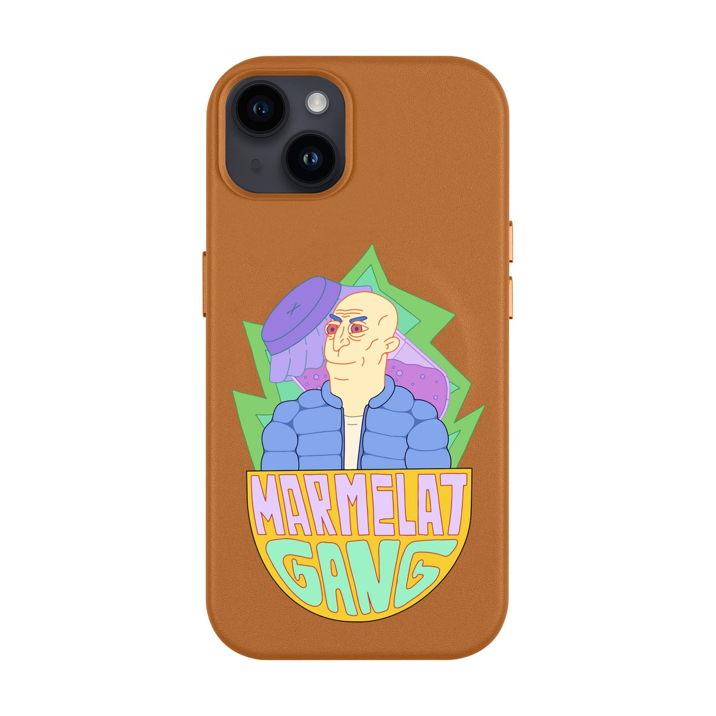 MARMELAT GANG-iPhone 14 Plus Leather Kılıf MagSafe Özellikli