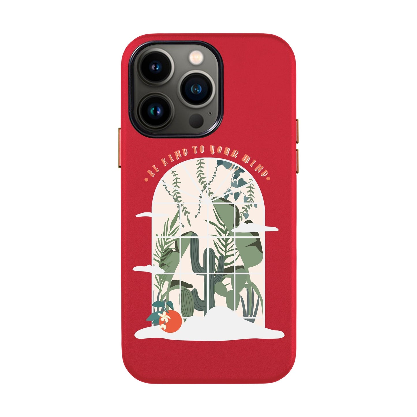 BE KIND-iPhone 14 Leather Kılıf