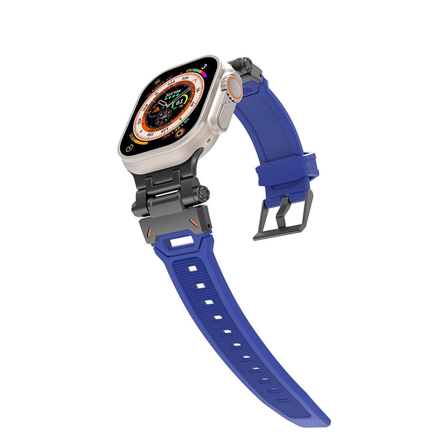 Apple Watch Armour Kordon-Siyah Turuncu