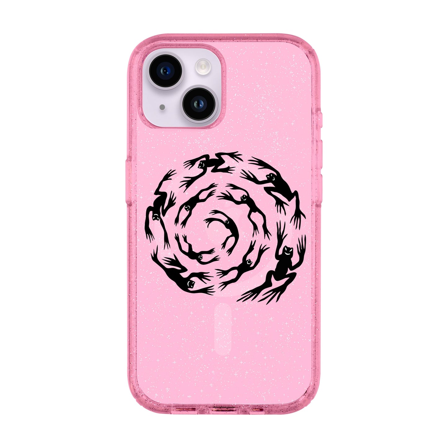 SWIRLING FROGS-iPhone 14 Shiny Kılıf MagSafe Özellikli