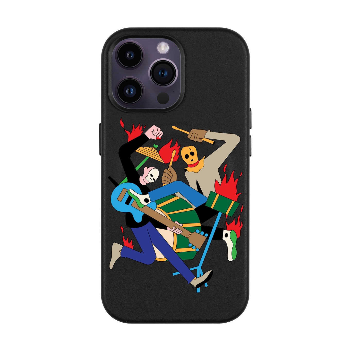 MONSTER MASH-iPhone 14 Pro Max Leather Kılıf MagSafe Özellikli