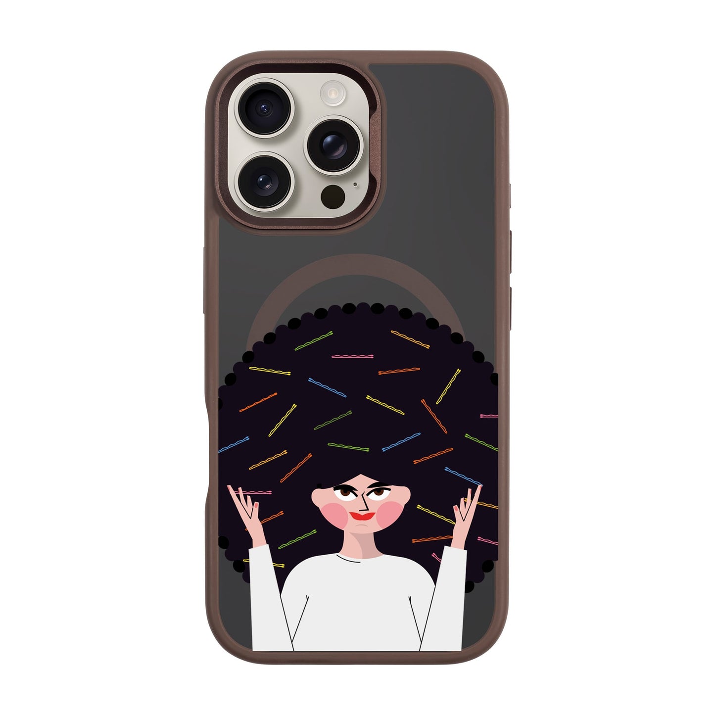 TANGLES OF HAPPINESS-iPhone 16 Pro Max Rise Kılıf MagSafe Özellikli
