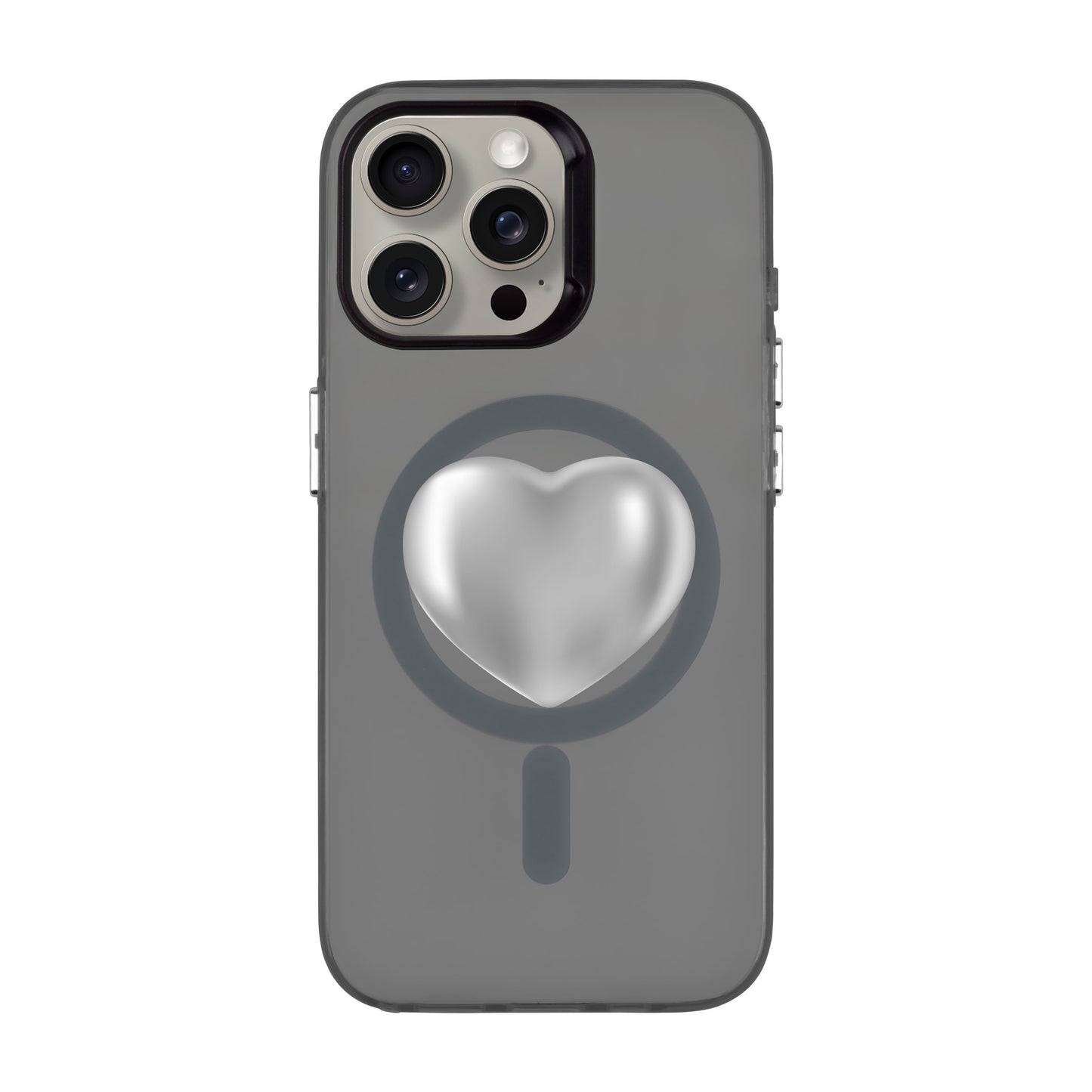 SILVER HEART-iPhone 15 Pro Max Hold Kılıf MagSafe Özellikli