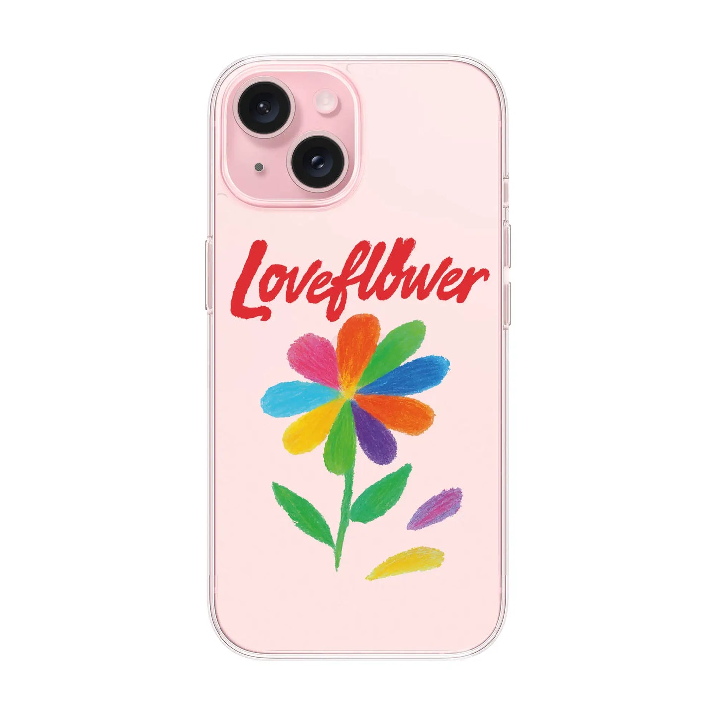 LOVE FLOWER-iPhone 15 Solid Kılıf