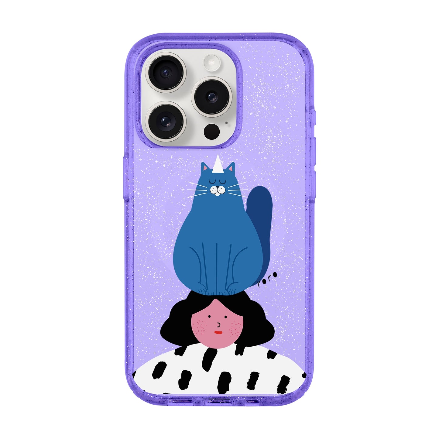 NAUGHTY CAT-iPhone 15 Pro Shiny Kılıf MagSafe Özellikli