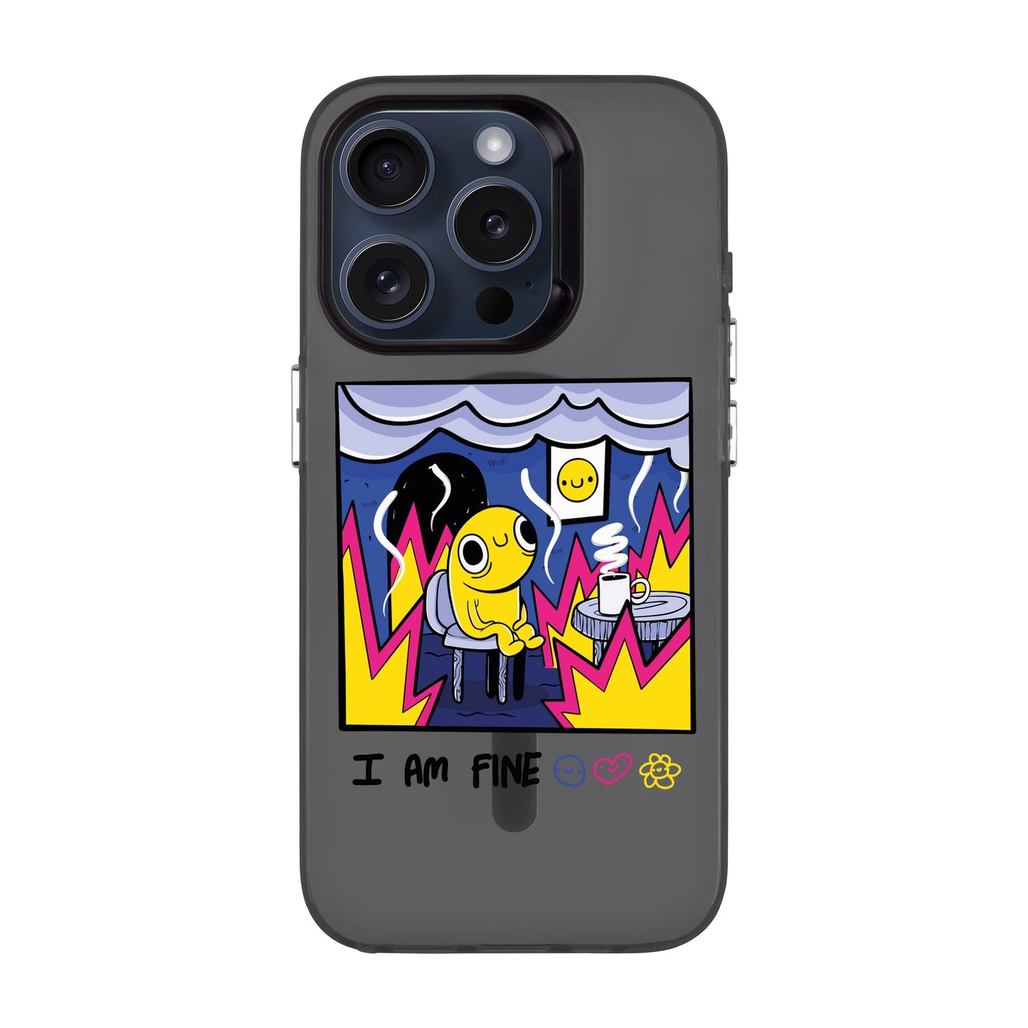 I AM FINE-iPhone 15 Pro Hold Kılıf MagSafe Özellikli