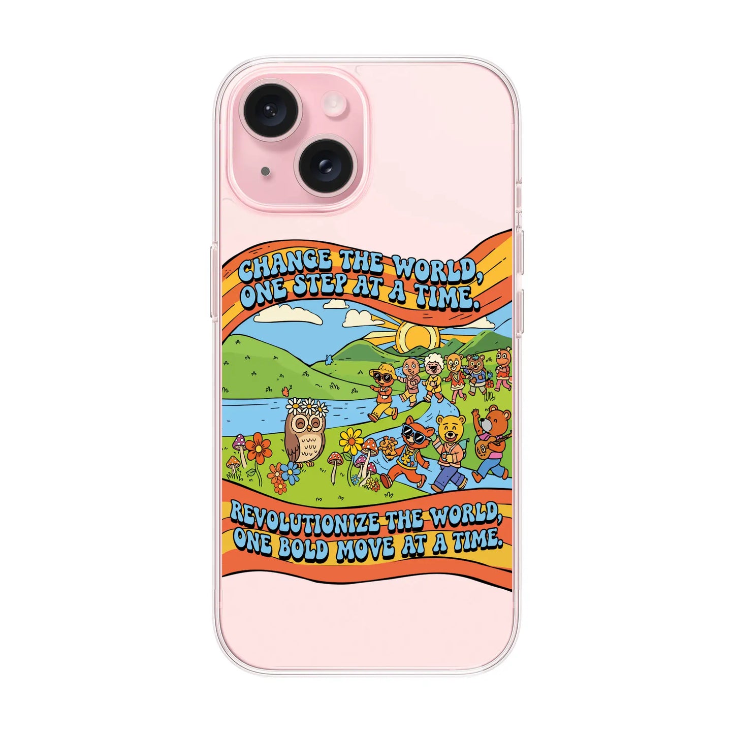 CHANGE THE WORLD-iPhone 15 Solid Kılıf MagSafe Özellikli