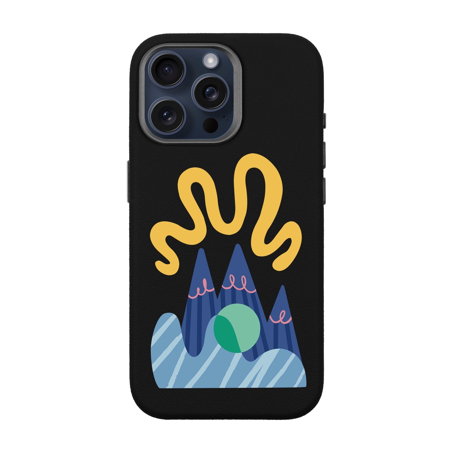 MOUNTAIN-iPhone 15 Pro Max Leather Premium Kılıf MagSafe Özellikli