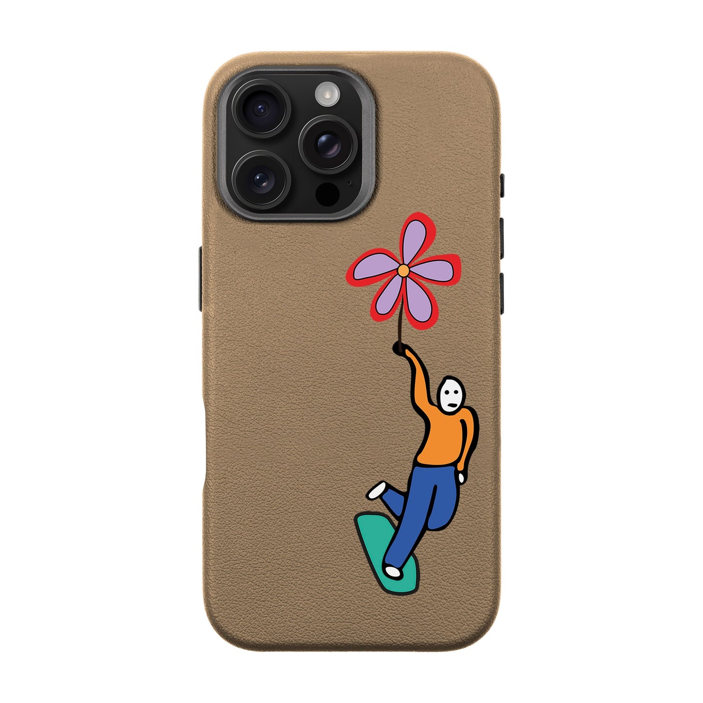 SKATEBOARDER-iPhone 16 Pro Max Leather Premium Kılıf MagSafe Özellikli
