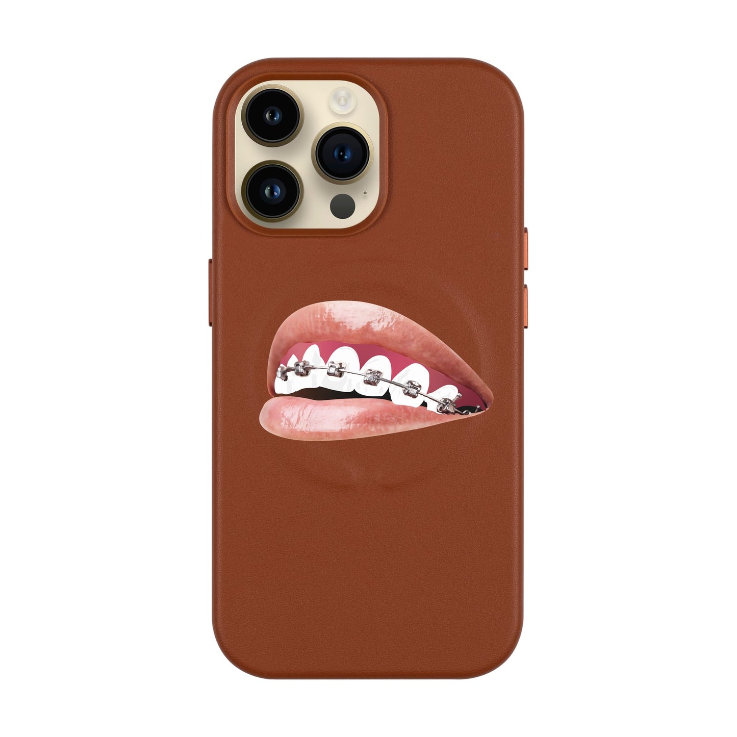ORTHODONTIST-iPhone 14 Pro Max Leather Kılıf MagSafe Özellikli