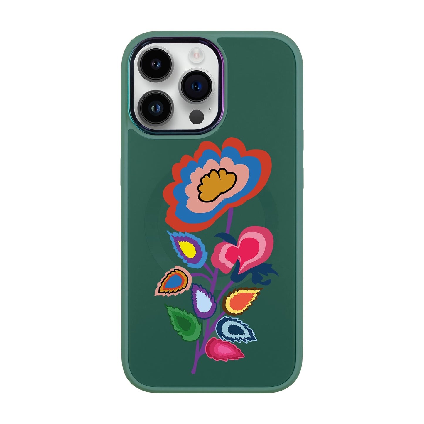 KNITTED FLOWER-iPhone 14 Pro Max Vigor Kılıf MagSafe Özellikli