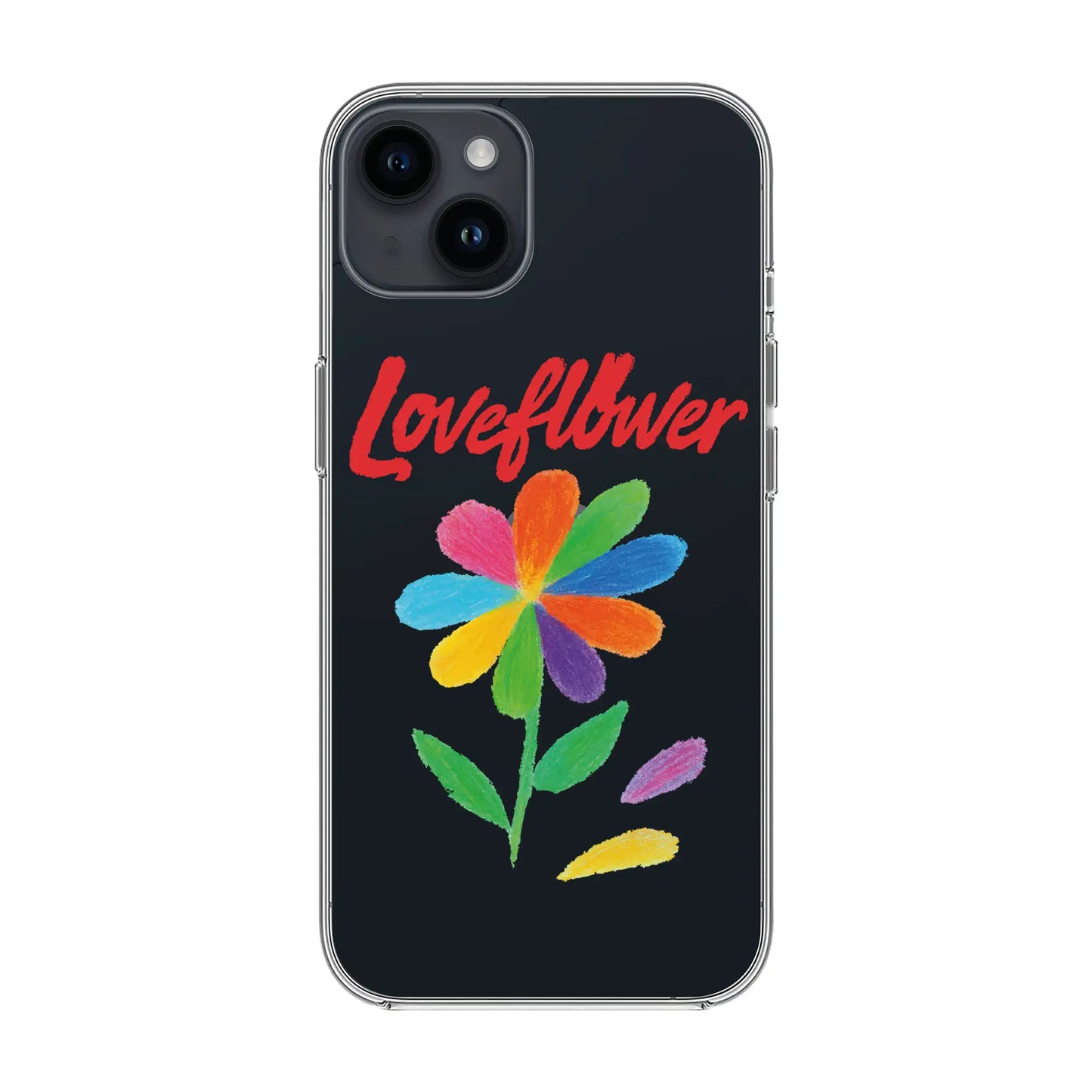 LOVE FLOWER-iPhone 14 Plus Solid Kılıf