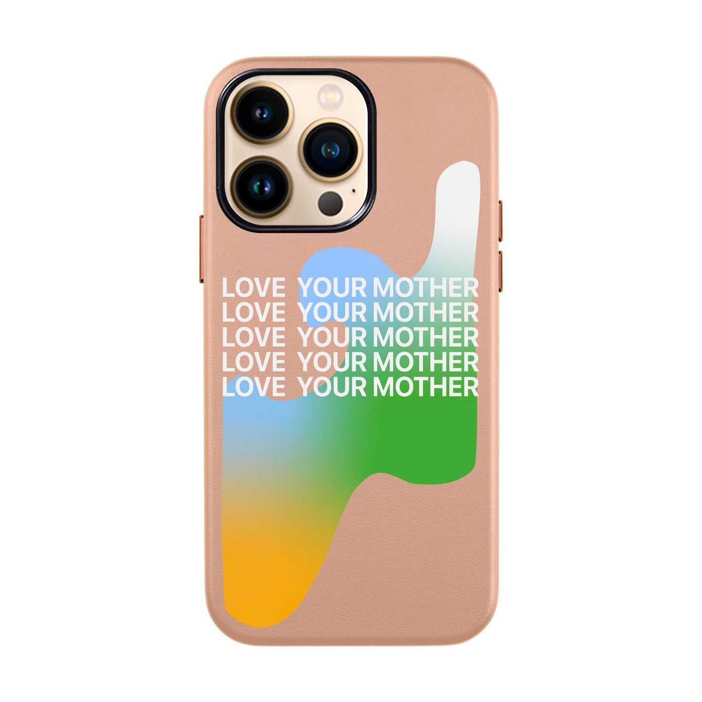 LOVE YOUR MOTHER-iPhone 13 Pro Leather Kılıf