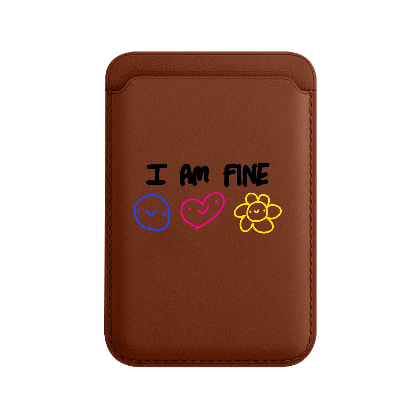 I AM FINE-Leather Kartlık