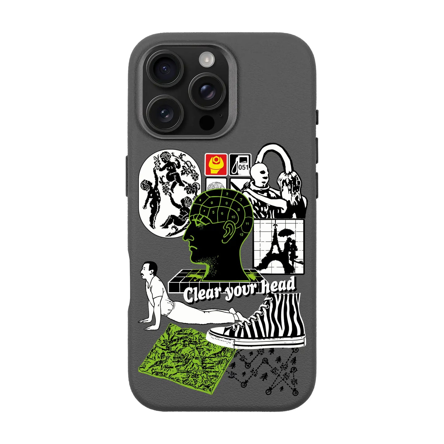 CLEAR YOUR HEAD-iPhone 16 Pro Max Leather Premium Kılıf MagSafe Özellikli
