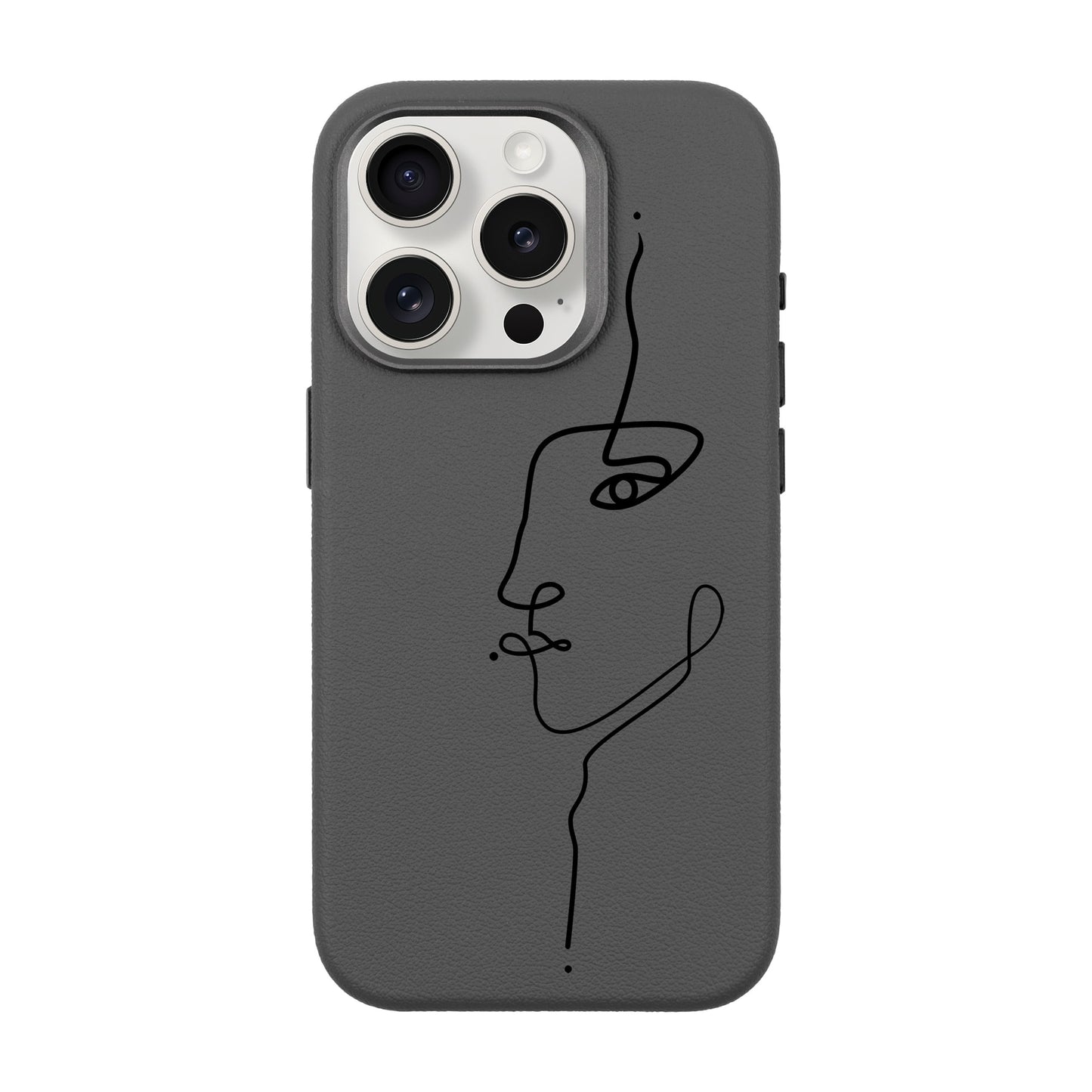 FACE-iPhone 15 Pro Leather Premium Kılıf MagSafe Özellikli