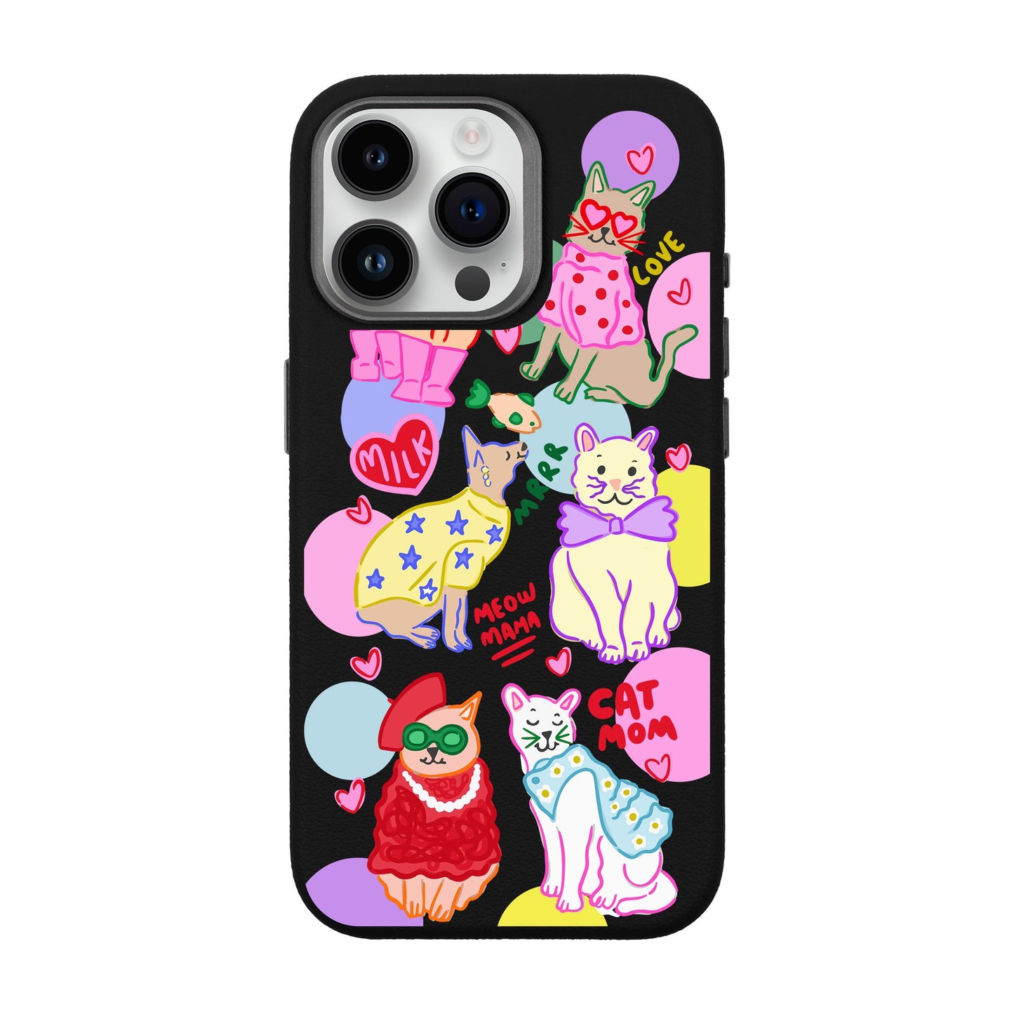 CAT MOM-iPhone 14 Pro Max Leather Premium Kılıf MagSafe Özellikli