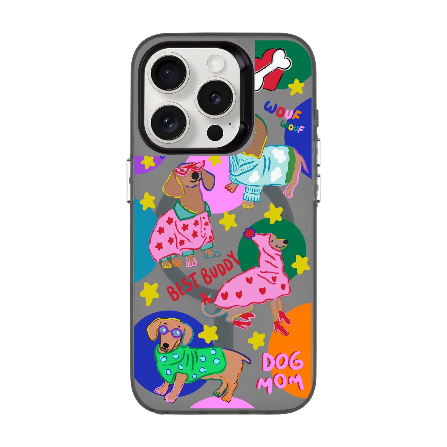 DOG MOM-iPhone 15 Pro Hold Kılıf MagSafe Özellikli