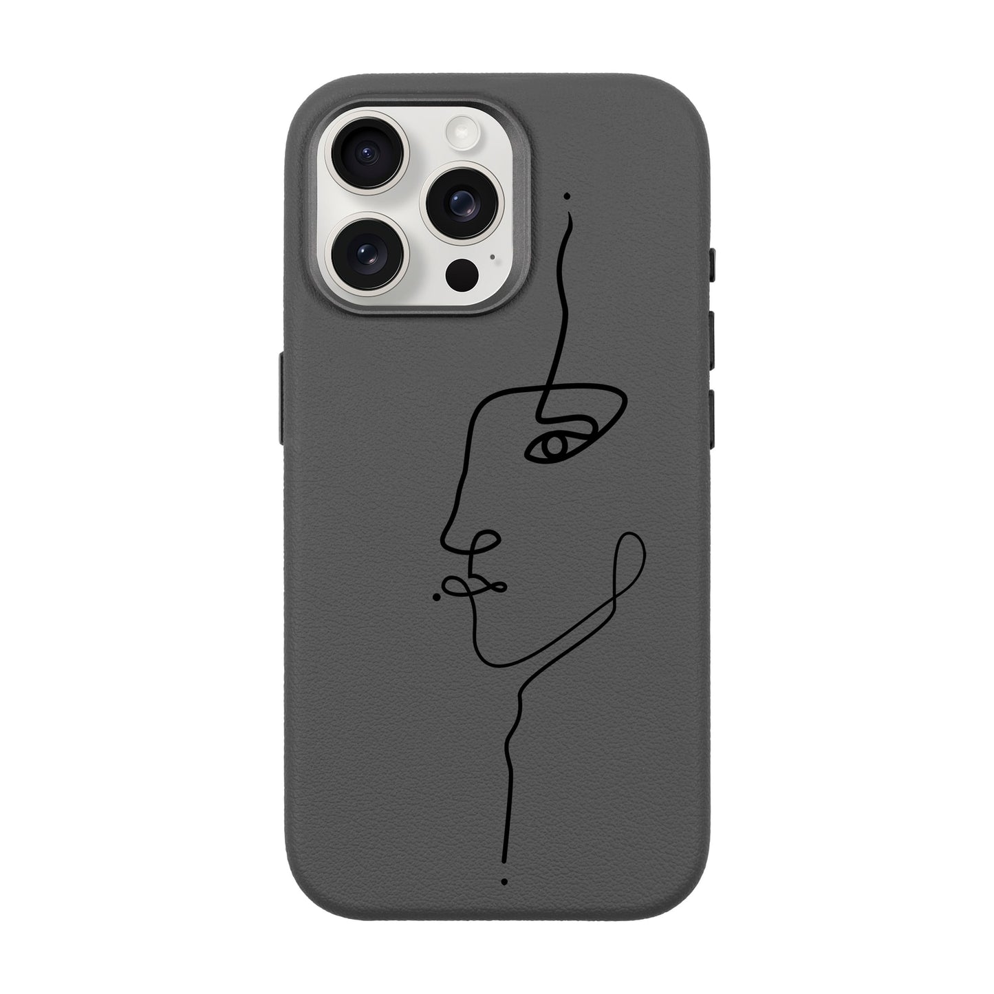 FACE-iPhone 15 Pro Max Leather Premium Kılıf MagSafe Özellikli