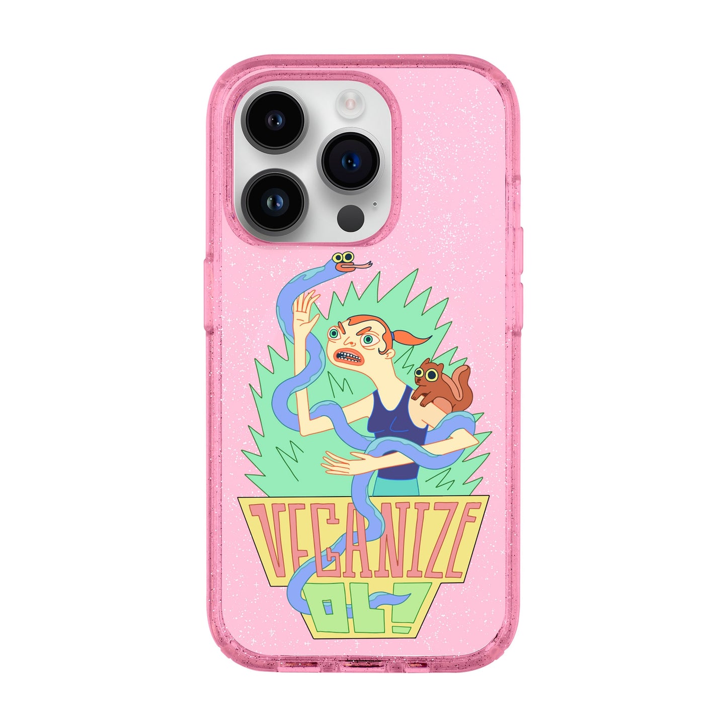 VEGANİZE-iPhone 14 Pro Shiny Kılıf MagSafe Özellikli