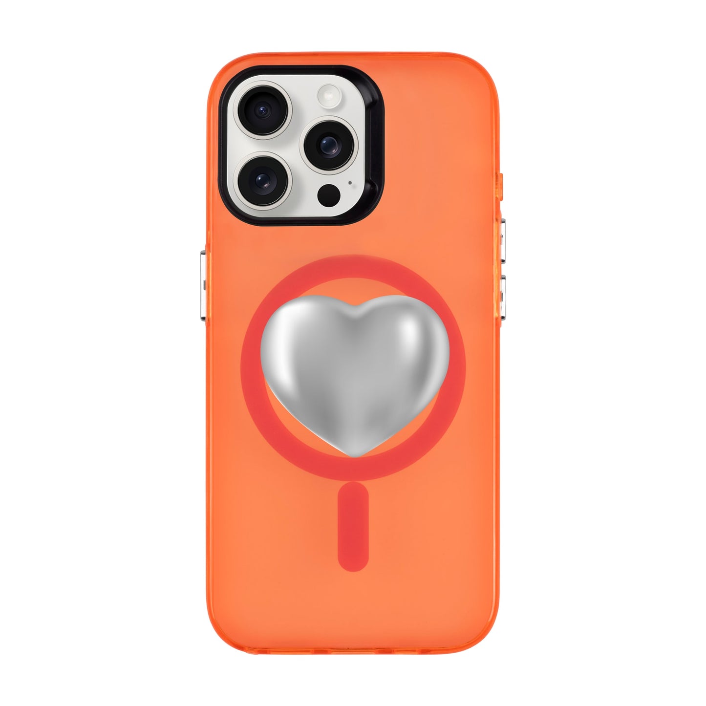 SILVER HEART-iPhone 15 Pro Max Hold Kılıf MagSafe Özellikli