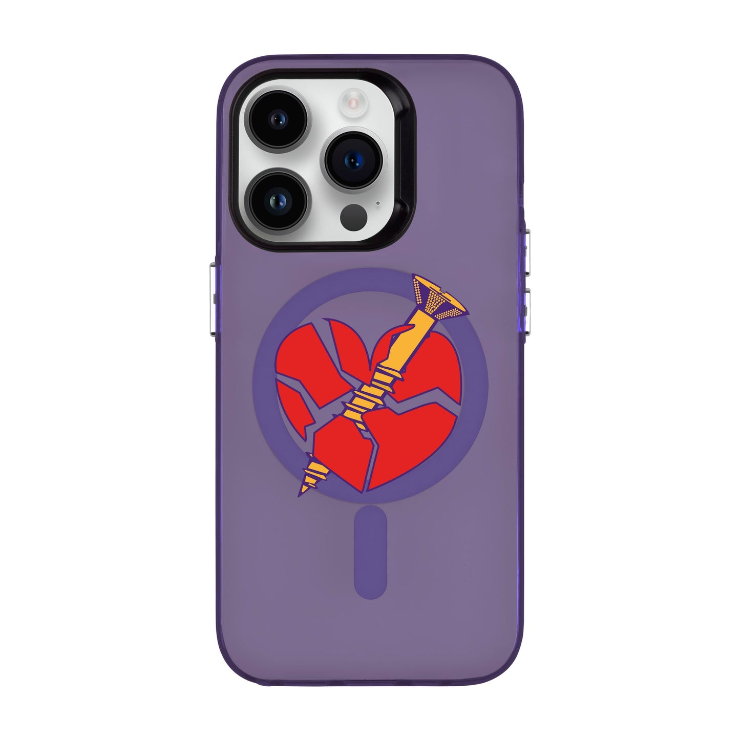 BROKEN HEART-iPhone 14 Pro Hold Kılıf MagSafe Özellikli
