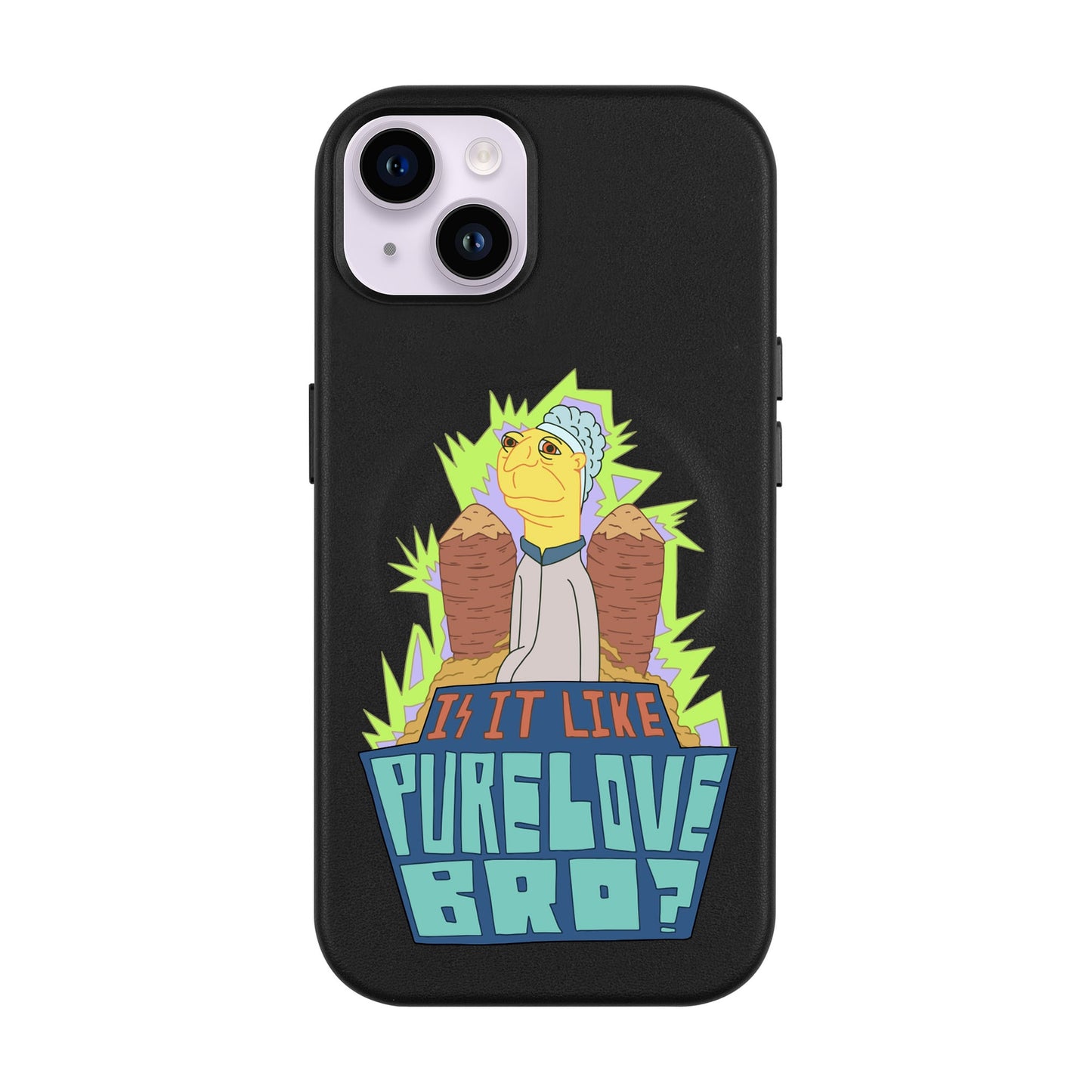 PURE LOVE-iPhone 14 Plus Leather Kılıf MagSafe Özellikli