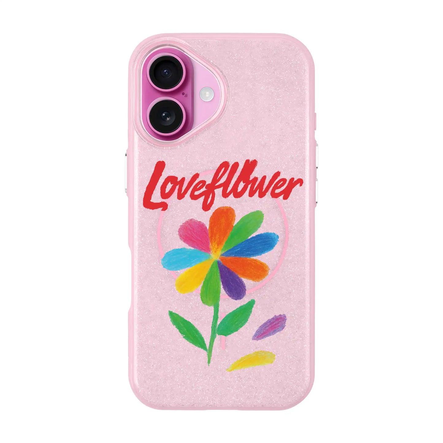 LOVE FLOWER-iPhone 16 Plus Radiant Kılıf MagSafe Özellikli