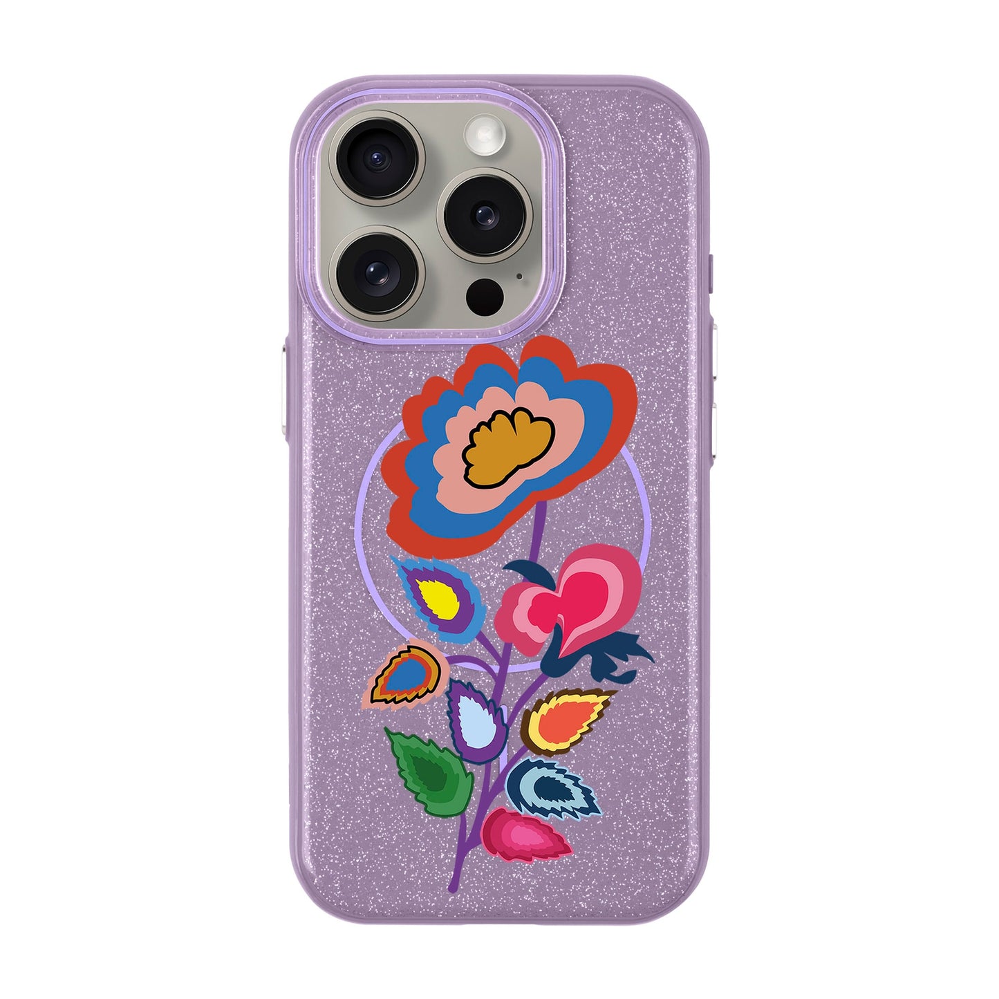 KNITTED FLOWER-iPhone 15 Pro Radiant Kılıf MagSafe Özellikli