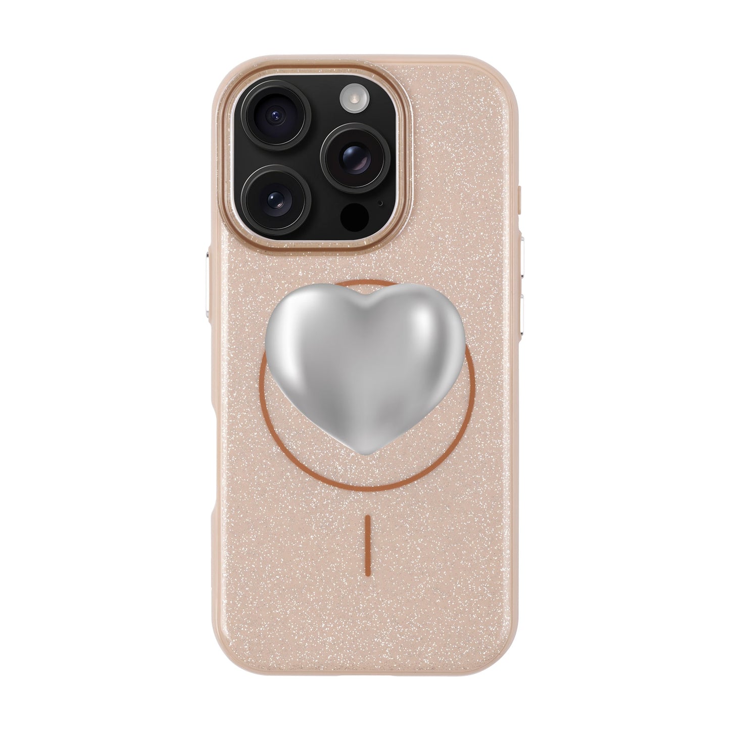 SILVER HEART-iPhone 16 Pro Radiant Kılıf MagSafe Özellikli