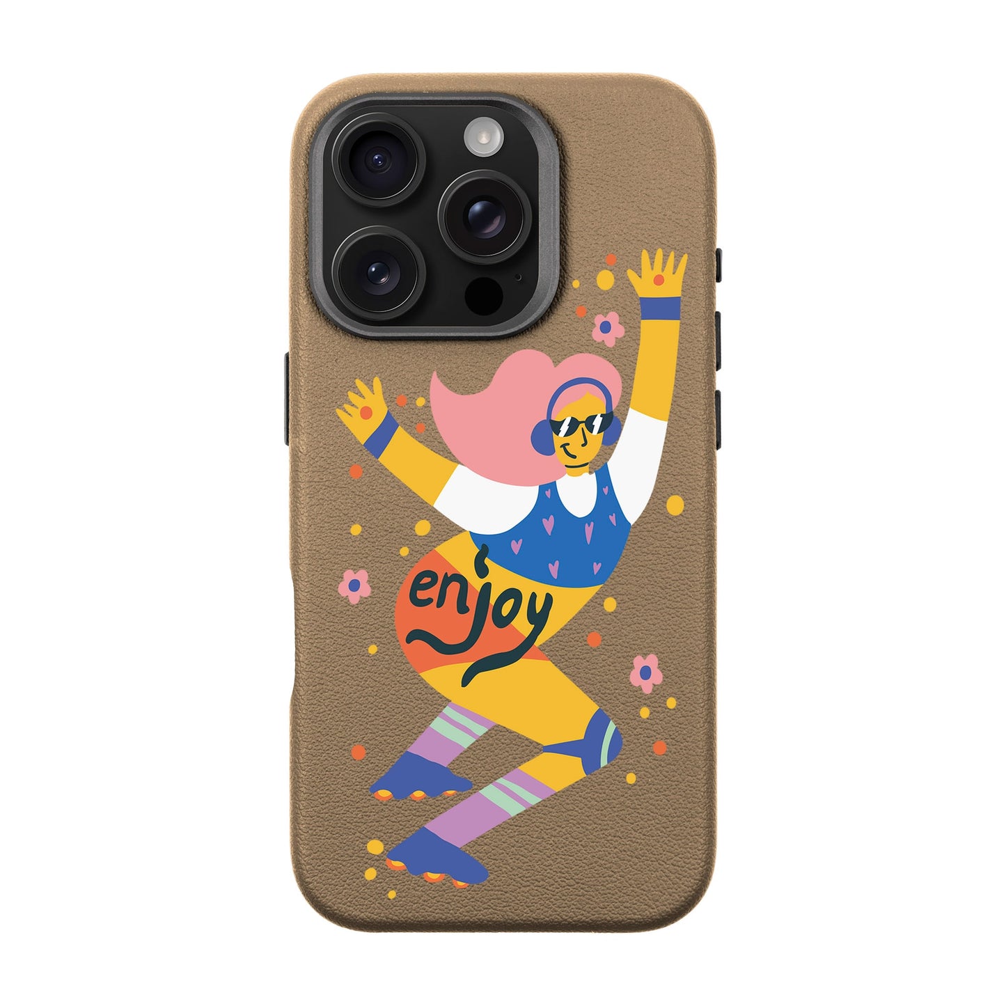 ENJOY-iPhone 16 Pro Leather Premium Kılıf MagSafe Özellikli