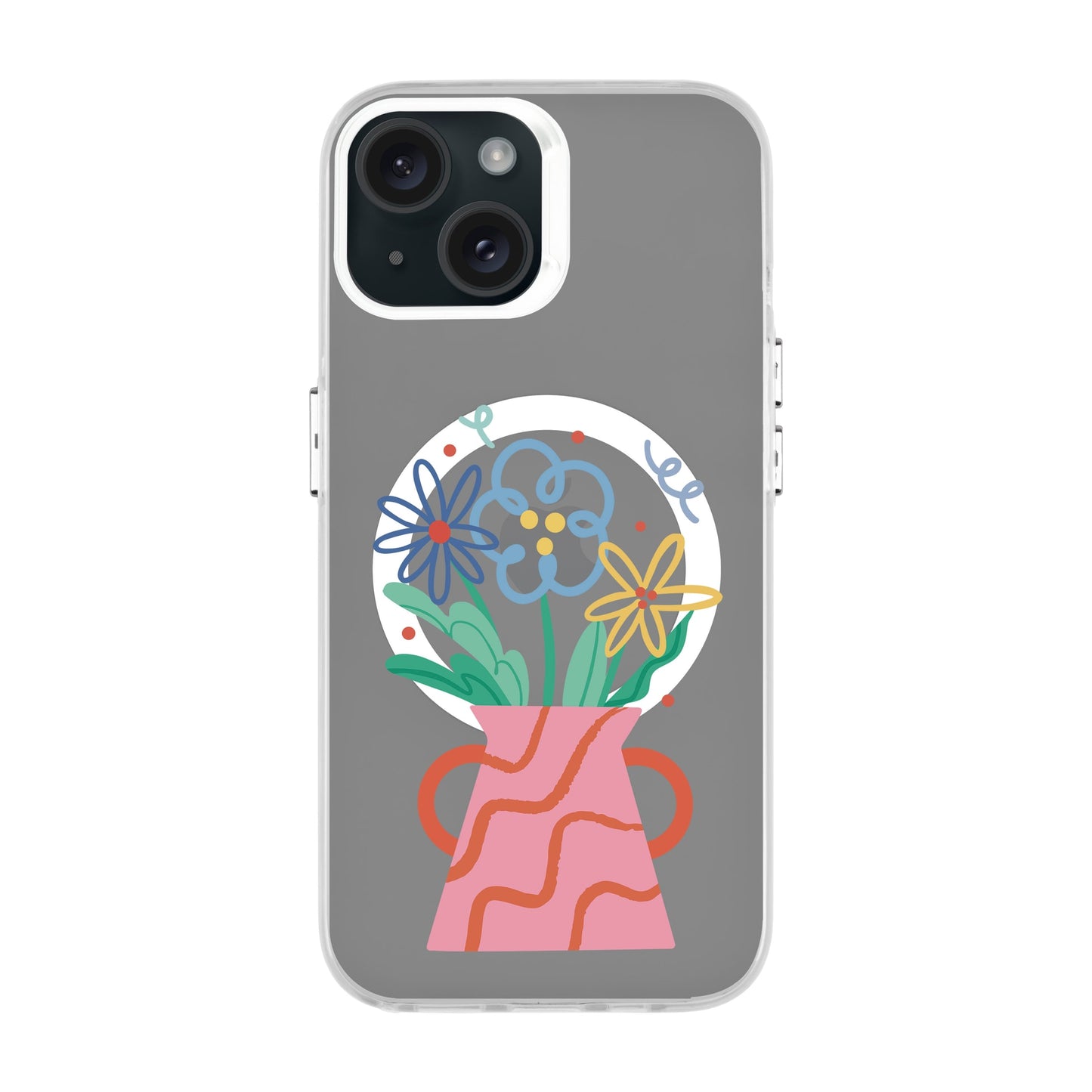 PINK VASE-iPhone 13 Hold Kılıf MagSafe Özellikli