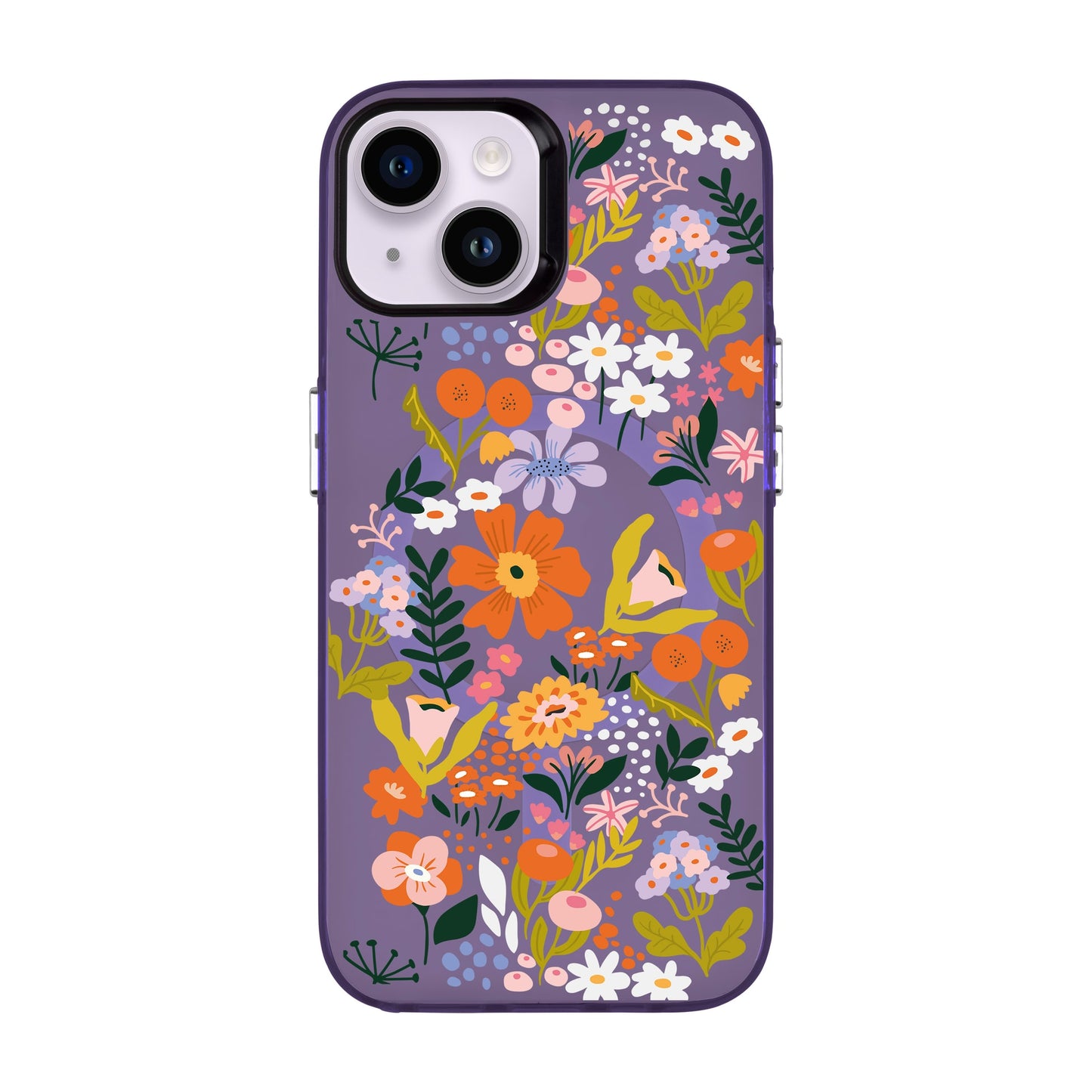 FLOWER-iPhone 14 Hold Kılıf MagSafe Özellikli